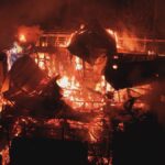 2.Fire services were able to control the fire by 10.30pm last night (Nine)