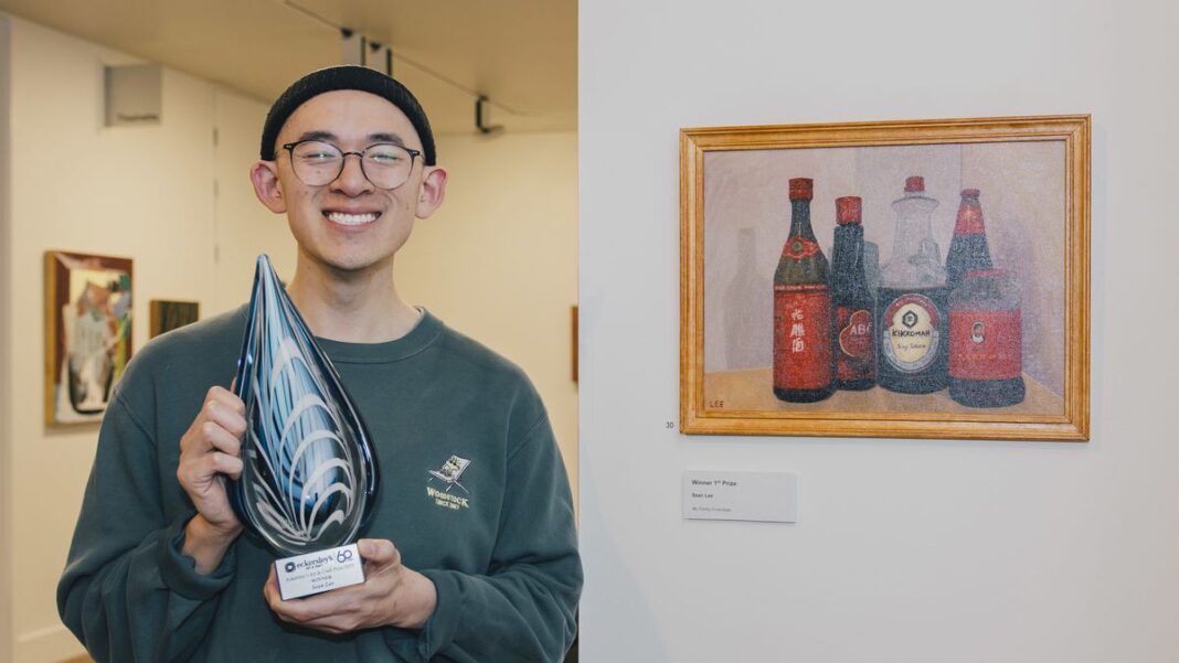 The paediatric registrar only started painting a year ago. (Supplied)_9news