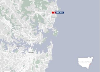 호주 시드니 디와이 해변, 서퍼 상어 공격으로 사망 openstretmap_contributors_9news