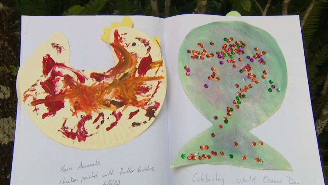 Craigslea Kindergarten in Chermside West issued the notice earlier this month saying parents would have to pay to take home their child's artwork or forfeit the art. (Nine)