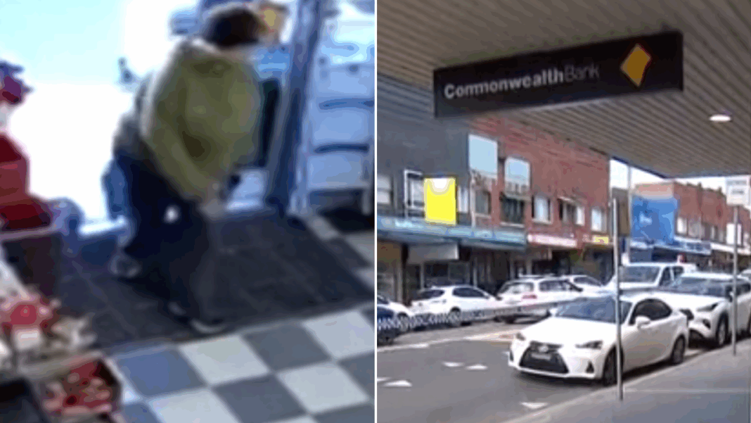 The woman allegedly robbed a local store before threatening bank workers. Credit 7NEWS