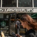 1.Starbucks shuttered hundreds of stores across the US on the weekend.CreditBloomberg