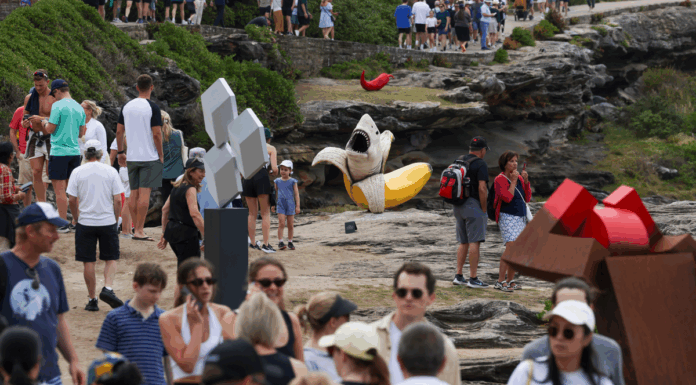시드니 조각 전시회 설치자, 안전 문제 제기 후 해고 주장 Sculpture by the Sea is a popular event in Sydney. (Edwina PicklesSMH)