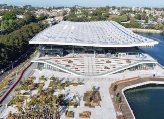 호주 시드니 피쉬마켓 신축건물 내년 1월 19일 개장 예정 The new Sydney Fish Market will open on January 19. (ABC News Supplied)