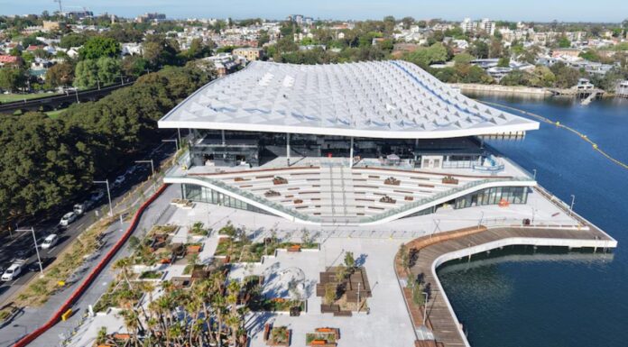 호주 시드니 피쉬마켓 신축건물 내년 1월 19일 개장 예정 The new Sydney Fish Market will open on January 19. (ABC News Supplied)