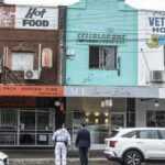 Aftermath of overnight’s shooting at Croydon Park. (Thomas Wielecki)