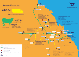 퀸즐랜드, 5억 달러 비프 로드(beef roads) 프로그램 사업 착공 qld-beef-corridors_map_beefcentral_queenslandbeefcorridors
