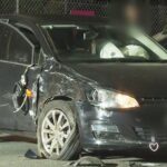 14.The driver of the Volkswagen hatchback was uninjured. (Nine)