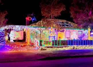 호주 전역서 이어지는 크리스마스 조명 전통의 이면 Andrew Walters' mega Christmas display at his home in Warradale, Adelaide. (Supplied)_9news