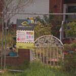 6.The property is fenced off, after a freak storm left the house plagued with mould. (Nine)