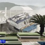 7.The Bureau of Meteorology has warned residents in and around Ayr and Bowen will see the heaviest rain, which could bring flash flooding into tomorrow. (Nine)