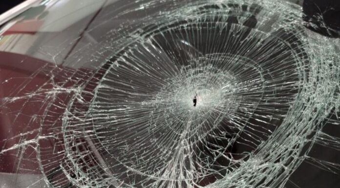 시드니 스타 카지노에서 교통콘이용 공격으로 약 10만 달러 피해 발생 .Rob's windshield was shattered. (Supplied)_9NEWS