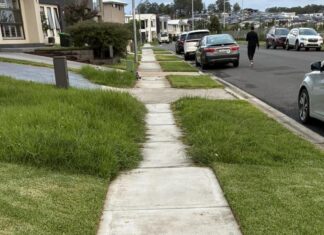 시드니 박스힐 잔디 관리 논쟁 확산 Lazy homeowner or stubborn neighbour This image in Box Hill is causing debate online on who should maintain nature strips. Source Facebook._realestate.com.au