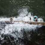 6.Swimmers cool off in Oak Park rock pool in Sydney on a scorching summer’s day (Janie Barrett)_9news