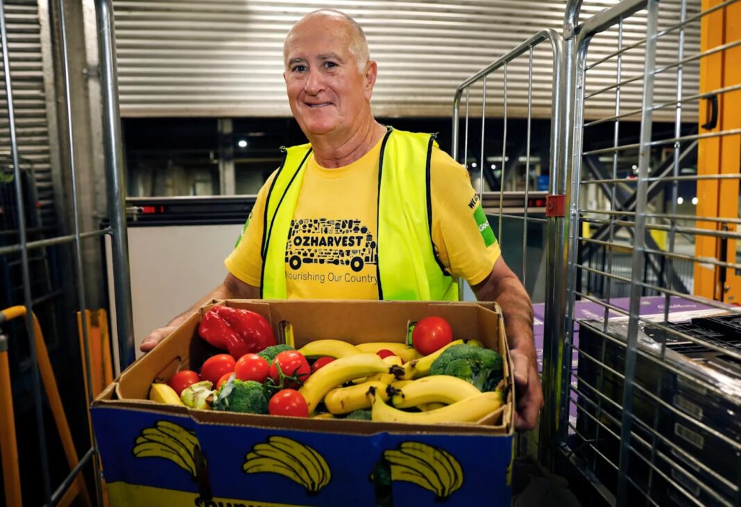 Ex-Qantas captain Geoff Blore now volunteers for OzHarvest Newcastle.Chris Elfes_Sydney morning Herald