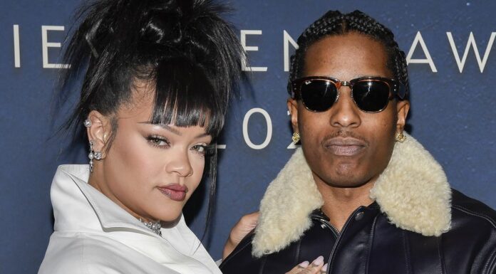 미국 로스앤젤레스 베벌리힐스 리한나 저택 총격 사건 A$AP Rocky and Rihanna attend the 38th annual Footwear News Achievement Awards in 2024. (Evan AgostiniInvisionAP)_9NEWS