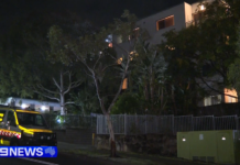 시드니 카슬힐 아파트 발코니 추락 사망 사건발생 Neighbours have described waking to screams after a man died in a suspected balcony fall in Castle Hill. (Nine)_9news