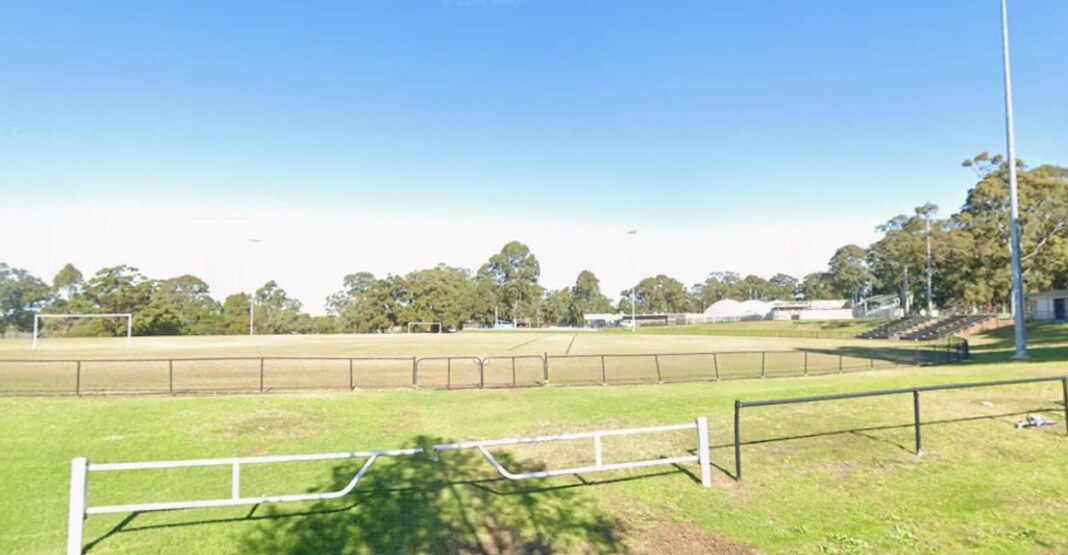 7.The fight began after spectators entered the field of play at Amour Park. Google Maps_9news The fight began after spectators entered the field of play at Amour Park. Google Maps_9news