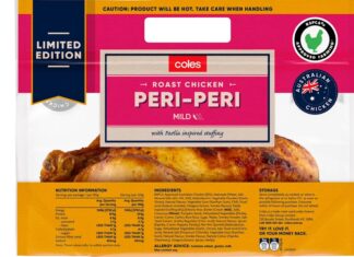 콜스, 페리페리 로스트치킨 판매 종료 Coles is discontinuing its Peri-Peri roast chicken flavour. Coles_9news