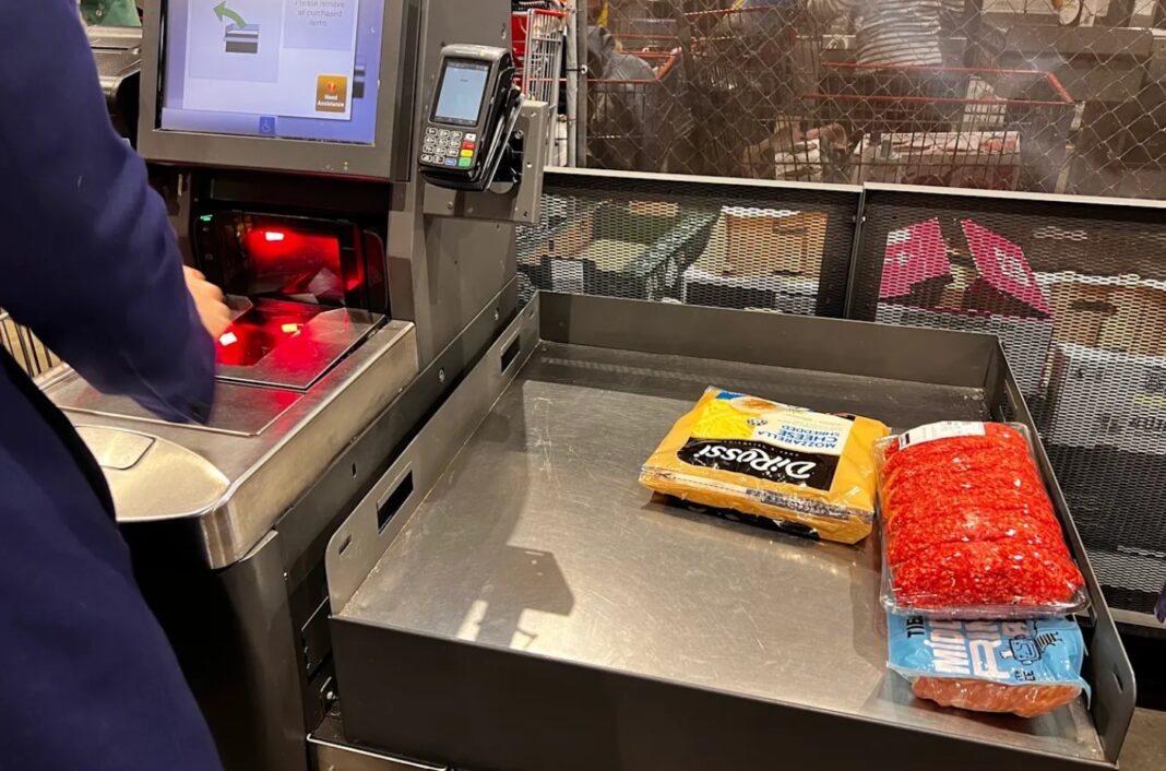 Costco at Marsden Park in Sydney now features an electronic voice which announces the price of each item as it is scanned. Jo Abi_9NEWS