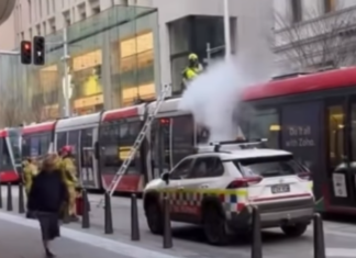 시드니 경전철, 연이은 연기 발생으로 운행 중단 Sydney light rail were suspended after two smoke incidents. Credit Instagram_7NEWS