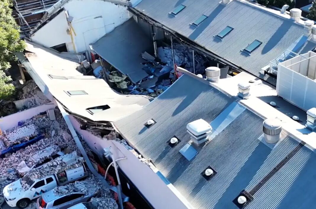 7.Drone footage from the scene taken by Fire and Rescue NSW shows the full extent of the damage in Sydney. Fire and Rescue NSW_9news Drone footage from the scene taken by Fire and Rescue NSW shows the full extent of the damage in Sydney. Fire and Rescue NSW_9news