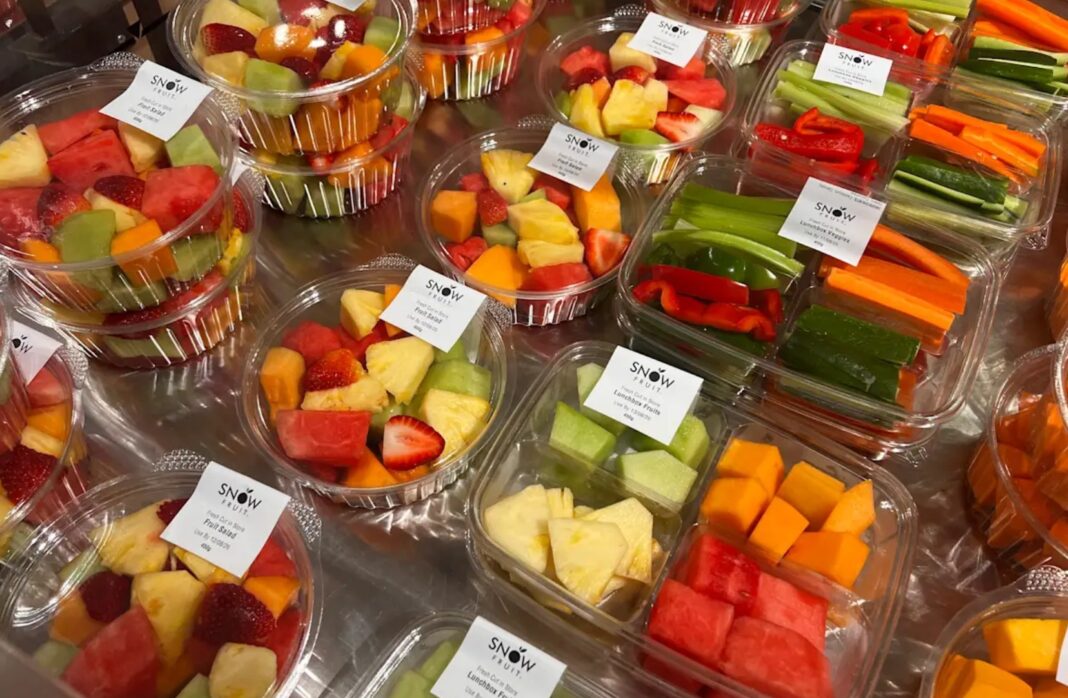 Woolies customers want “convenient, healthy options”, with pre-cut fruit fitting the brief. Jo Abi_9news