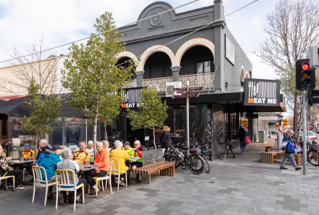 Eaton Mall, an outdoor shopping and dining strip, is where Oakleigh locals gather to drink coffee, chat and shop. Photo: Greg Briggs